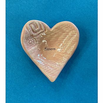 CERAMIC GIVING HEART - sold individually