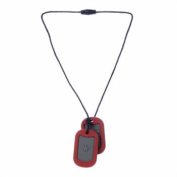 JR DOG TAG RED